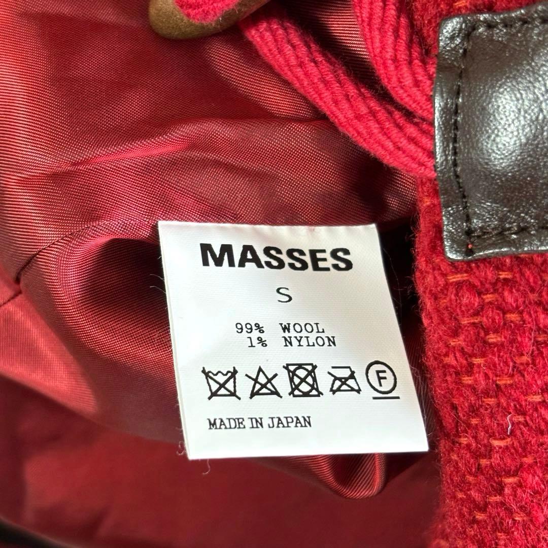 [タグ付き] MASSES RAG COAT レッド　S