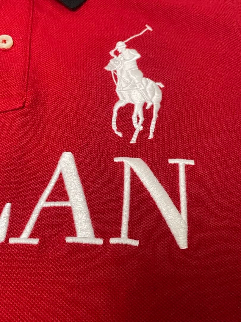 ラルフローレン　ビックポニー　刺繍　赤 ポロシャツ MILAN ミラン
