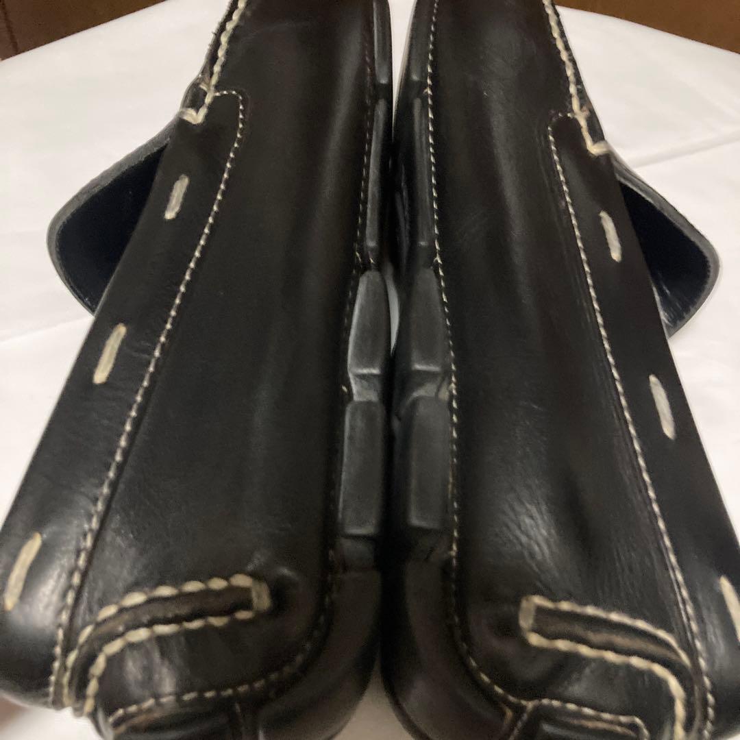 PRADA 黒 レザー モカシン　ドライビングシューズ