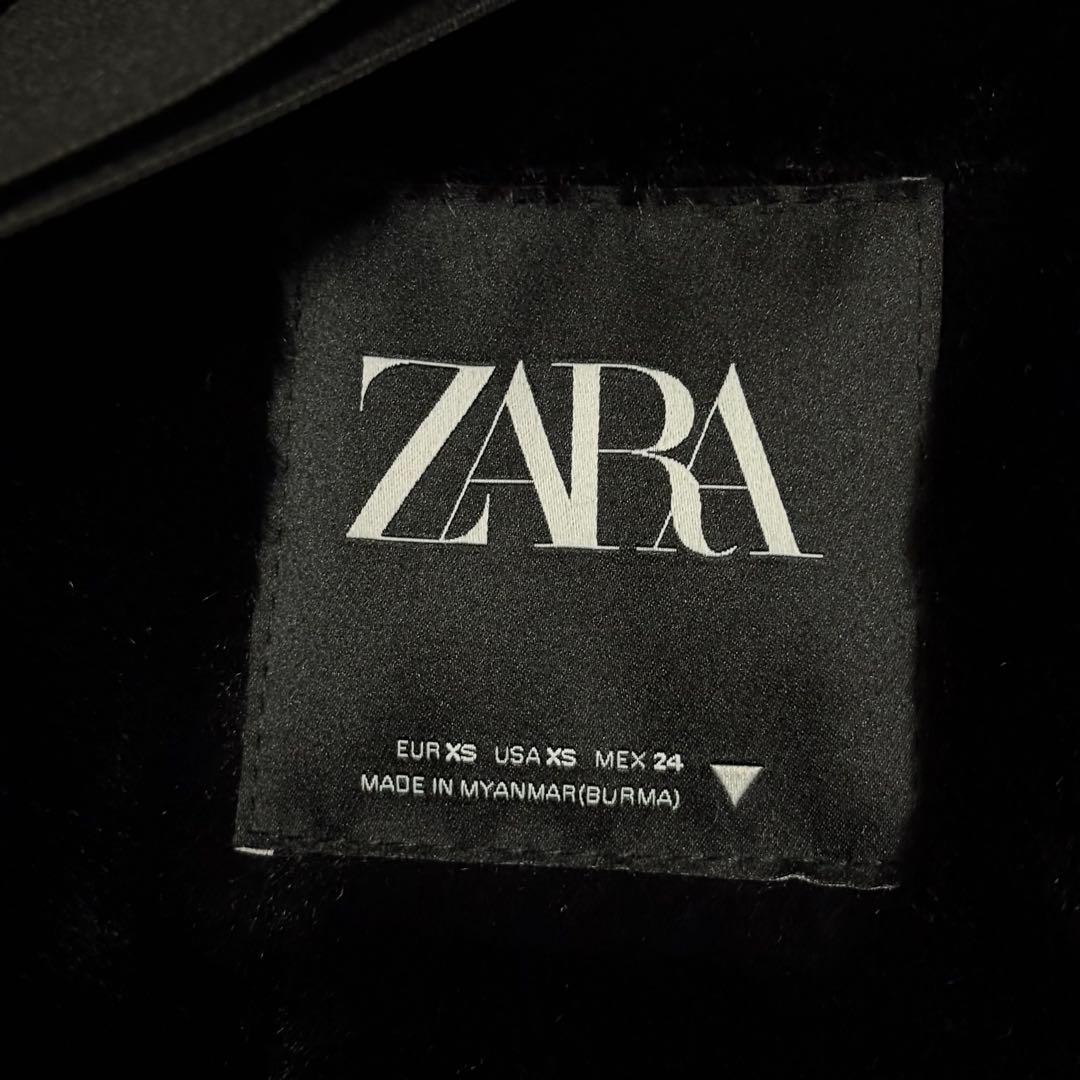 美品✨ザラ ZARA ウィンターパーカー　モッズコート　黒　防寒XS