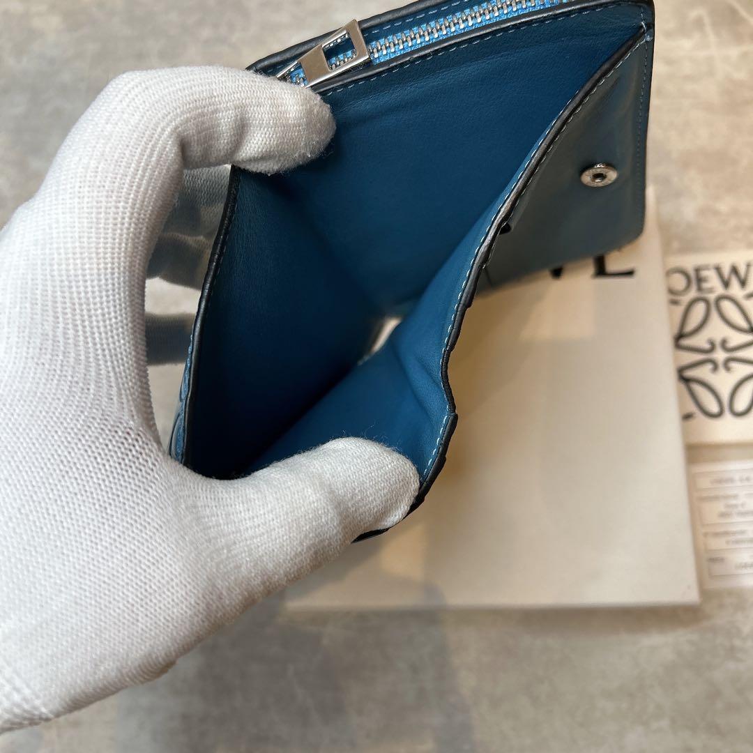 美品✨LOEWE ロエベ リピート アナグラム 二つ折り 折り財布