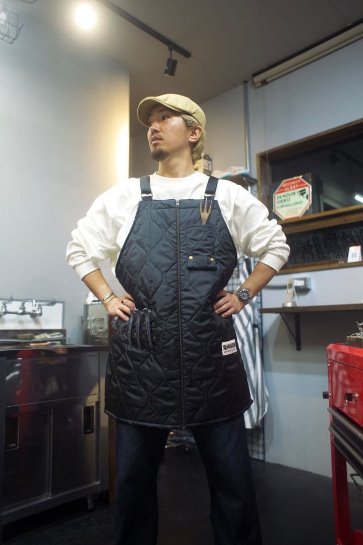 作業用エプロン　BARBERワークエプロン