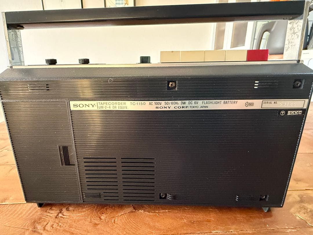 【昭和レトロ】ケースありSONYカセットレコーダー（TC-1150）