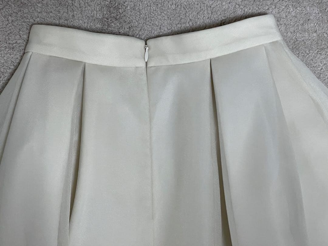 スカート CLANE SHEER RUSSELL VOLUME FLARE SKIRT