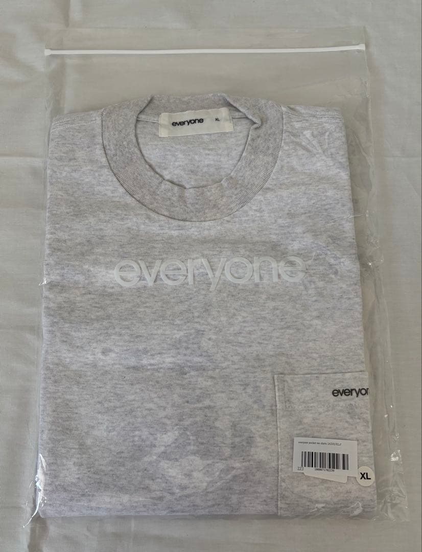 everyone pocket tee shirt(ASH GRAY)XLサイズ