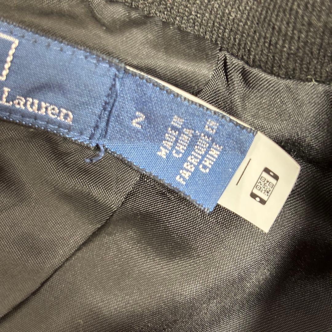 ★美品★POLO RALPH LAUREN 現行 QR 黒 銀ボタン ブレザー