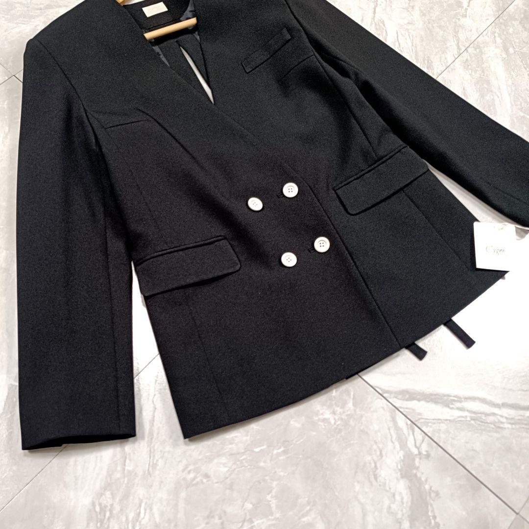 【新品】シーニュ cygne ロングジャケット Anais 0 ブラック 黒