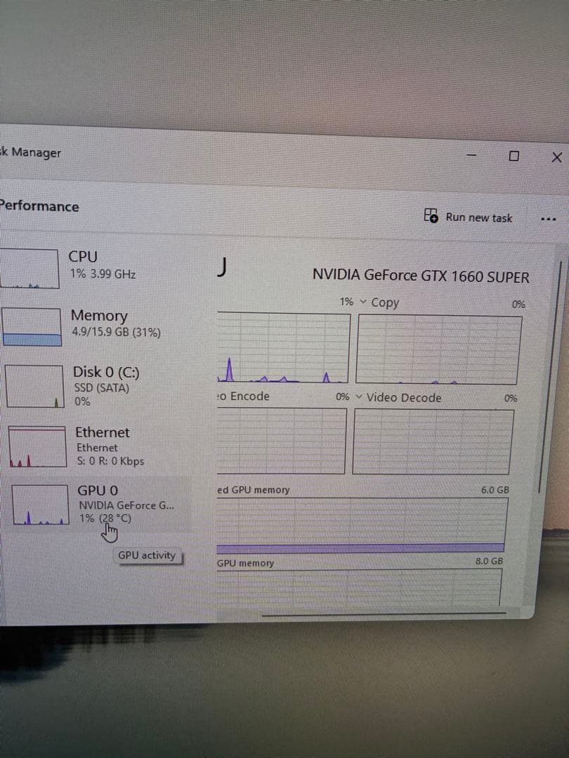 グラフィックボード・グラボ・ビデオカード ASUS PHOENIX GTX 1660 SUPER 6GB