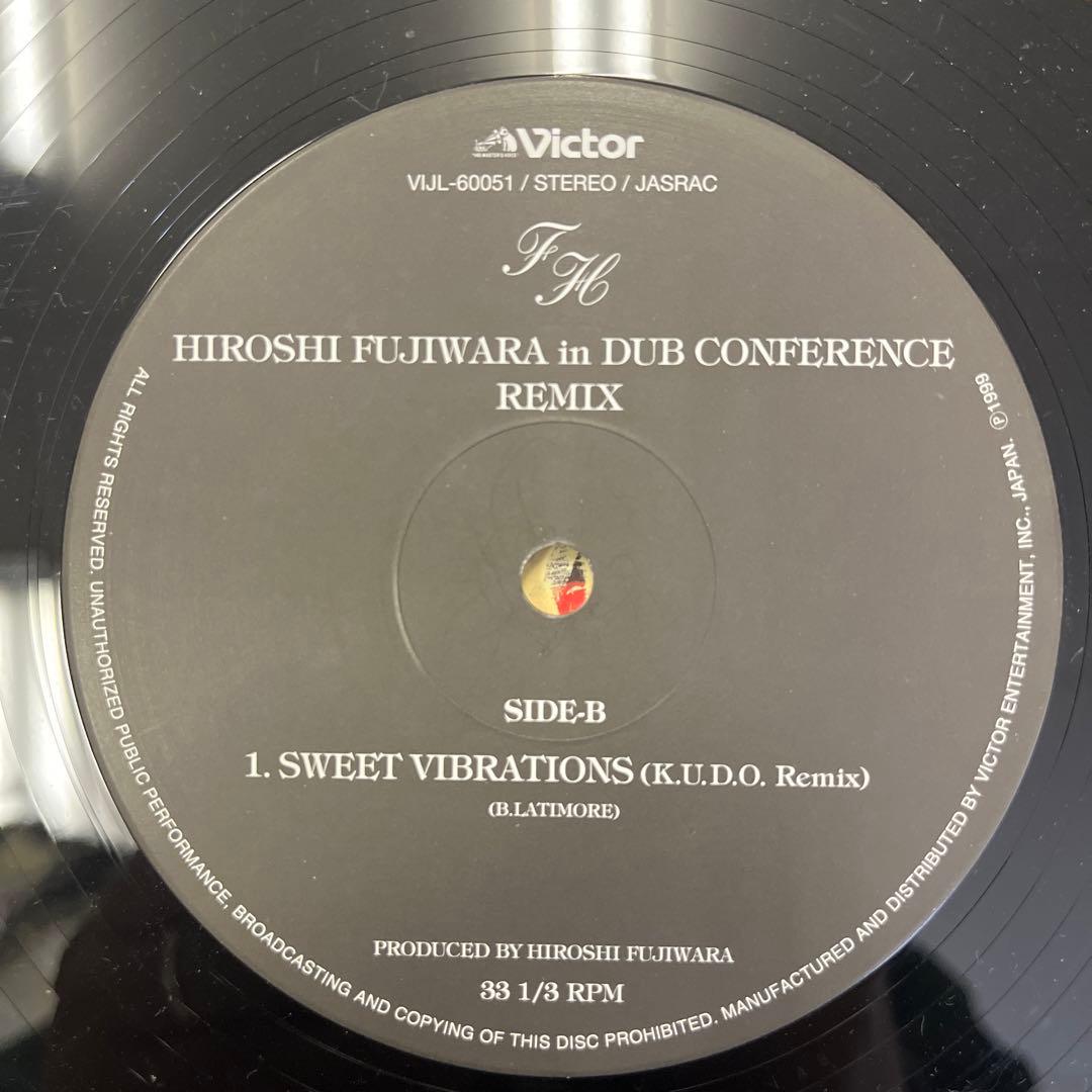 稀少 12インチレコード 藤原ヒロシ Dub Conference Remix