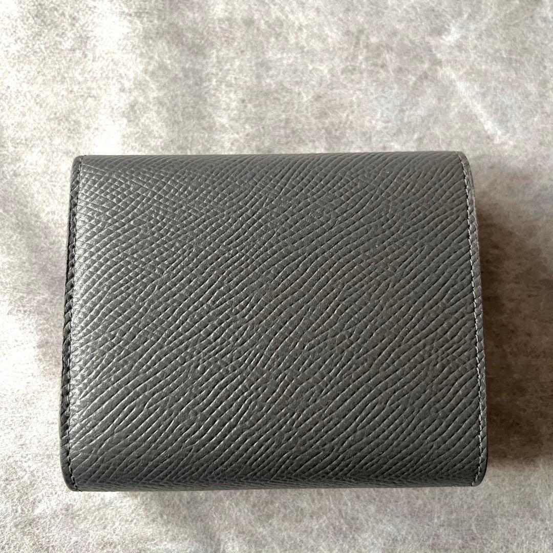 美品 CELINE スモール トリフォールド ウォレット グレー 販売証明書付