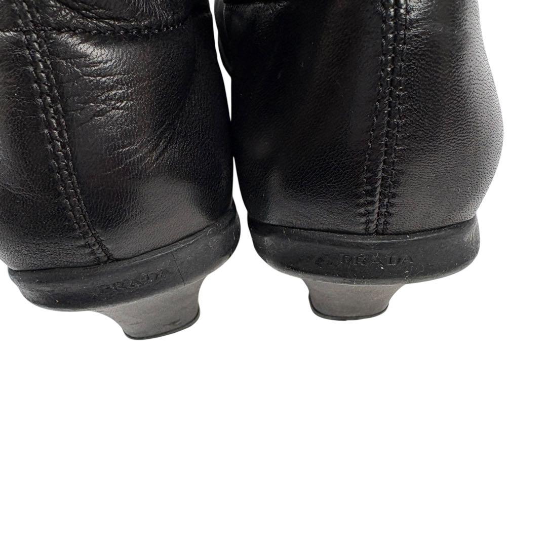 靴 PRADA SPORT square toe heels black