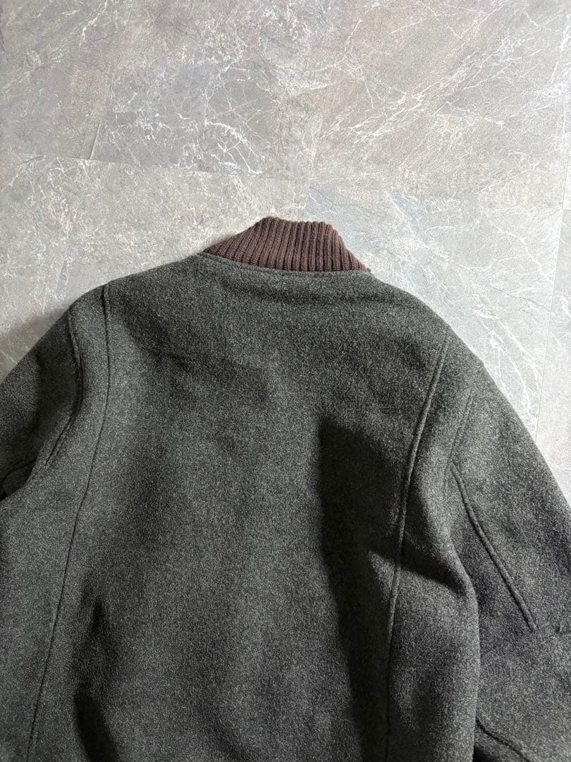 ジャケット・アウター SPIEWAK melange melton wool zip jacket