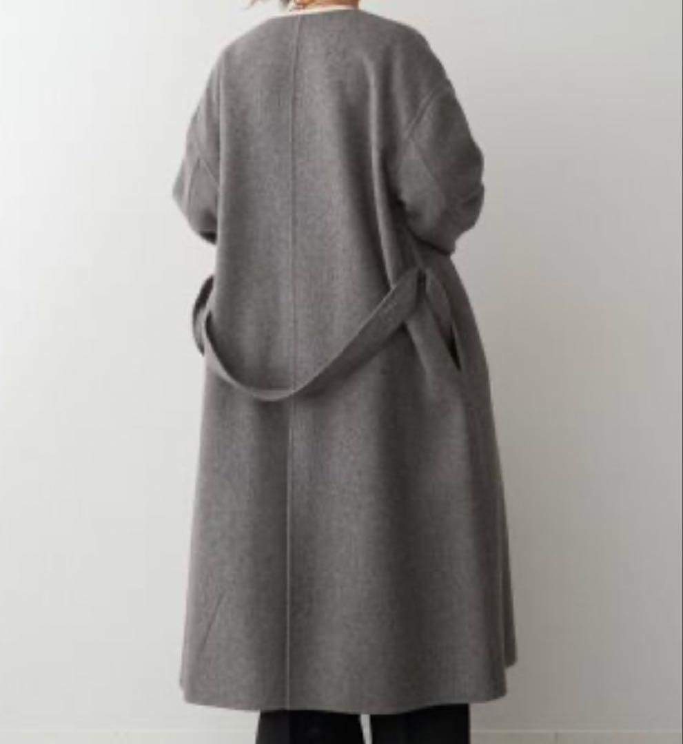 Spick &span ニュアンスリバーコート　新品タグつき未使用品グレー