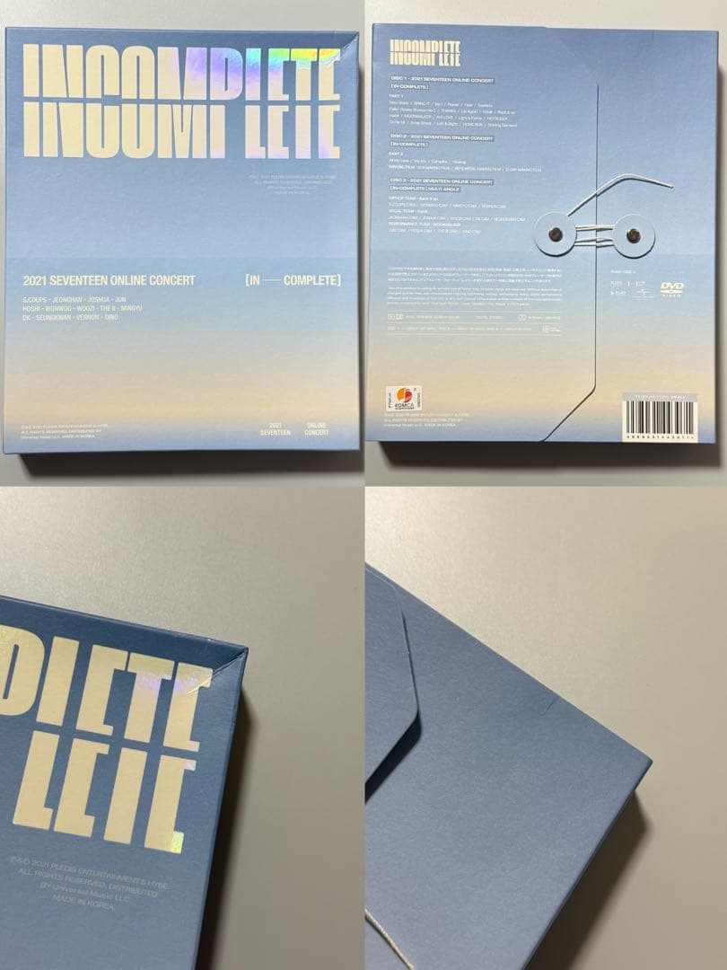 【1268】SEVENTEEN incomplete DVD ウォヌ