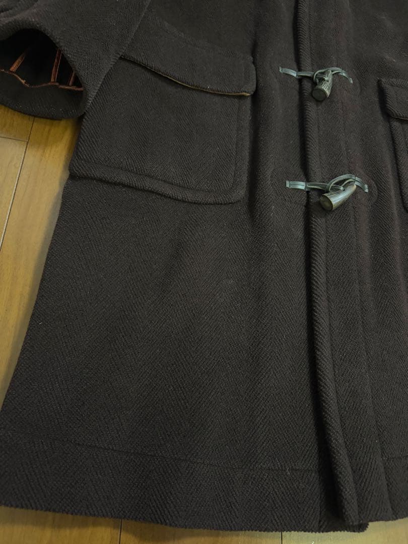 MONTGOMERY 英国製 ダッフルコート ヘリンボーン Tibbett社