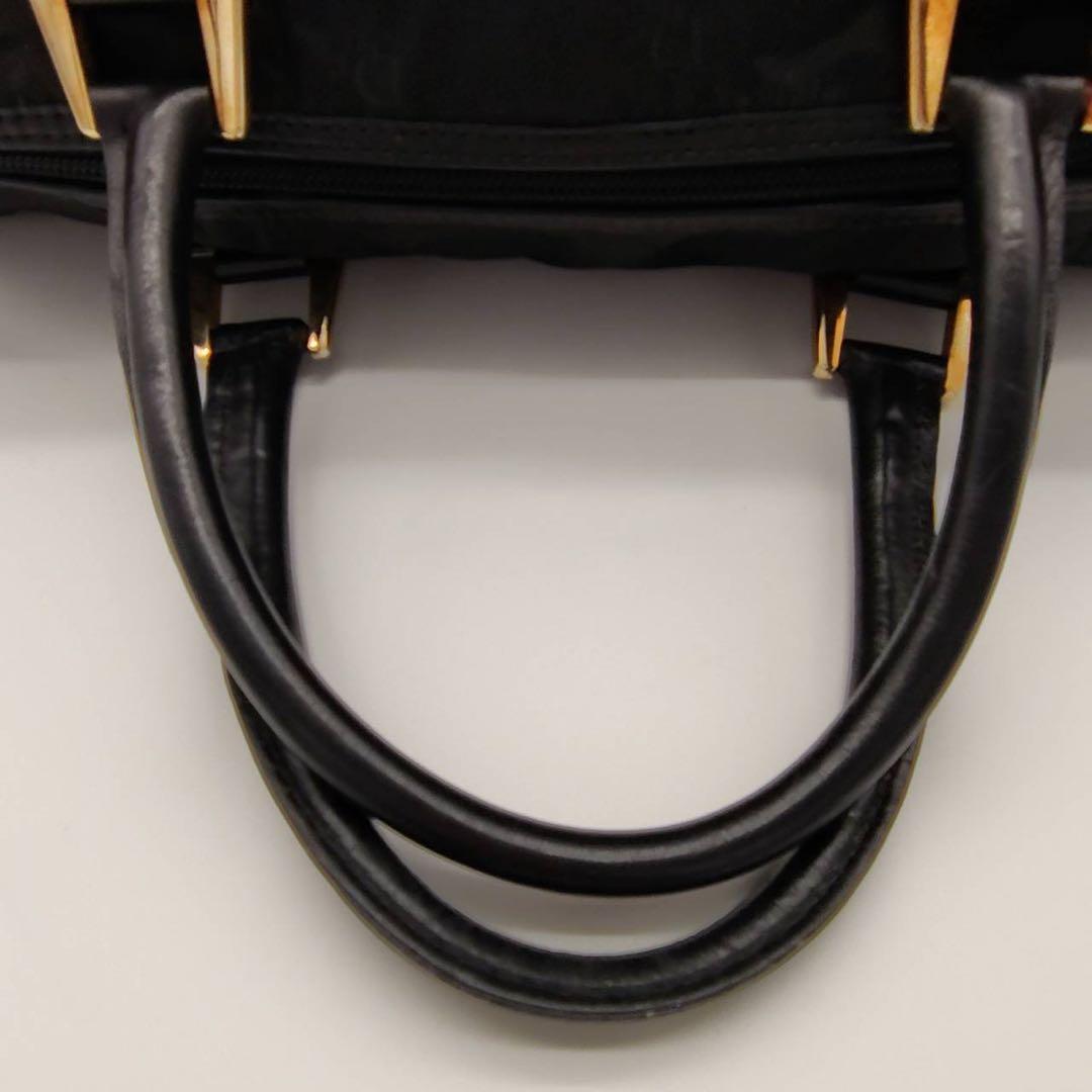 Christian Dior ディオール ボストンバッグ トロッター ブラック