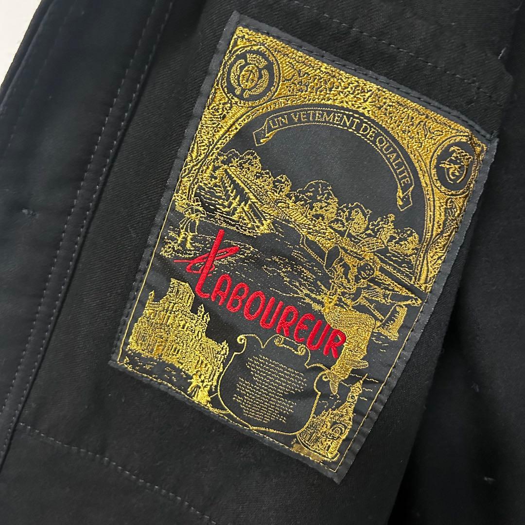Laboureur ラブルール モールスキンカバーオール サイズ 2 ブラック