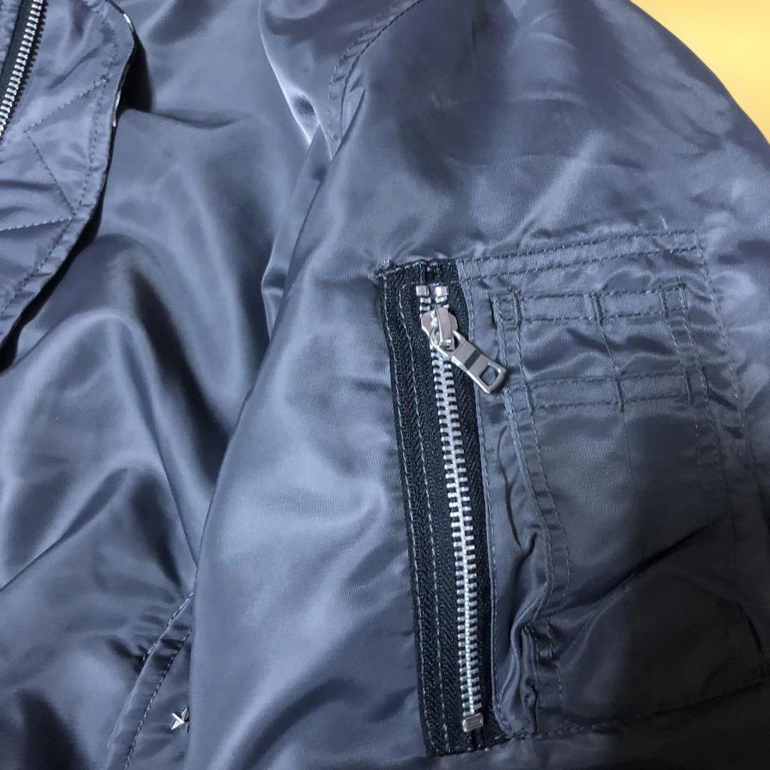 即完売BELVETCamo Reversible MA-1 Jacket グレー