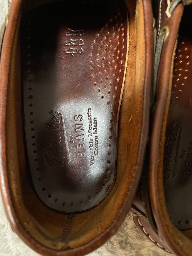 Paraboot BEAMS別注 デッキシューズ ローファー
