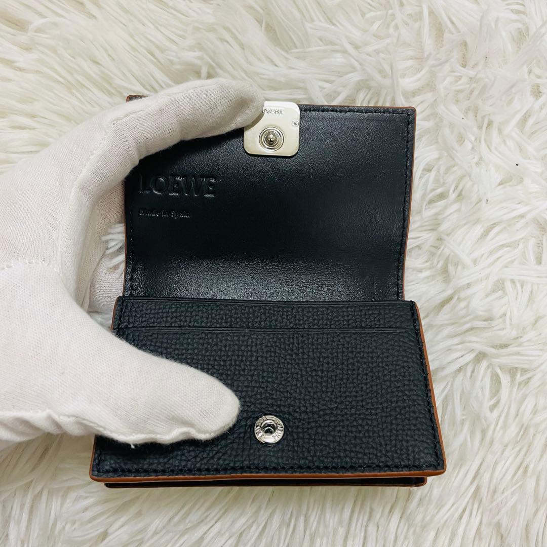 新品✨LOEWE 名刺入れ カードケース アナグラム レザー ブラック