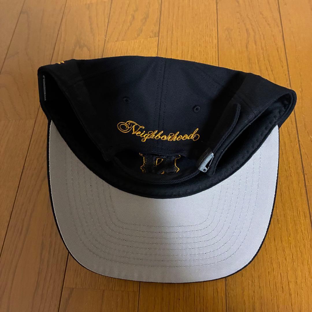 NEIGHBORHOOD BASEBALL CAP ブラック×ゴールド
