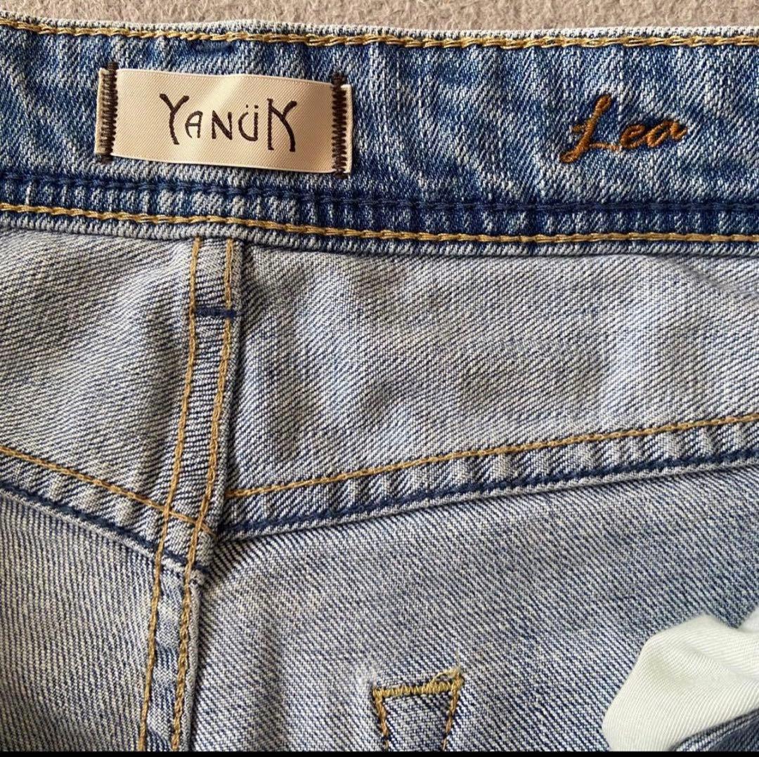 美品　YANUK IENA 別注ヤヌーク ボーイズストレートLEA 25