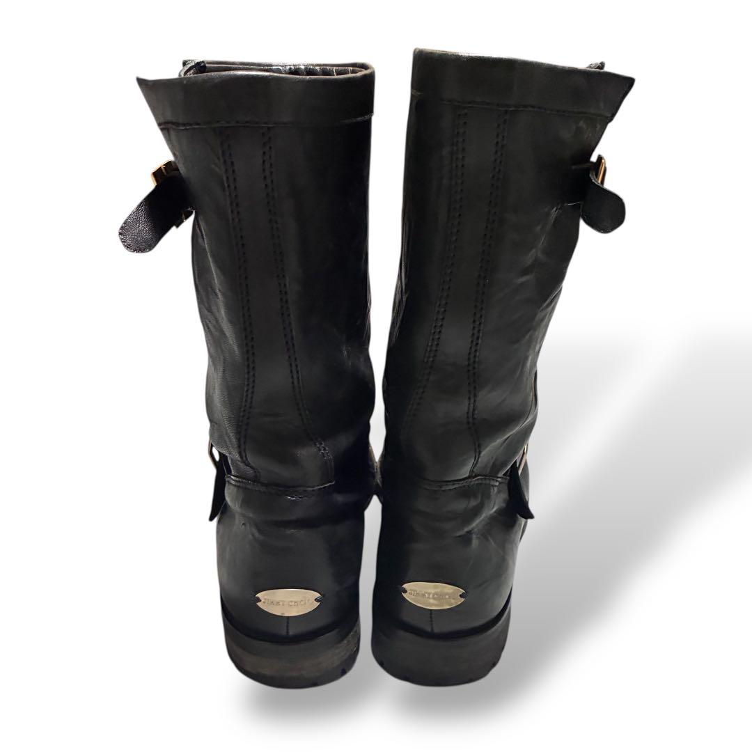 靴 JIMMY CHOO engineerboots grunge 37.5