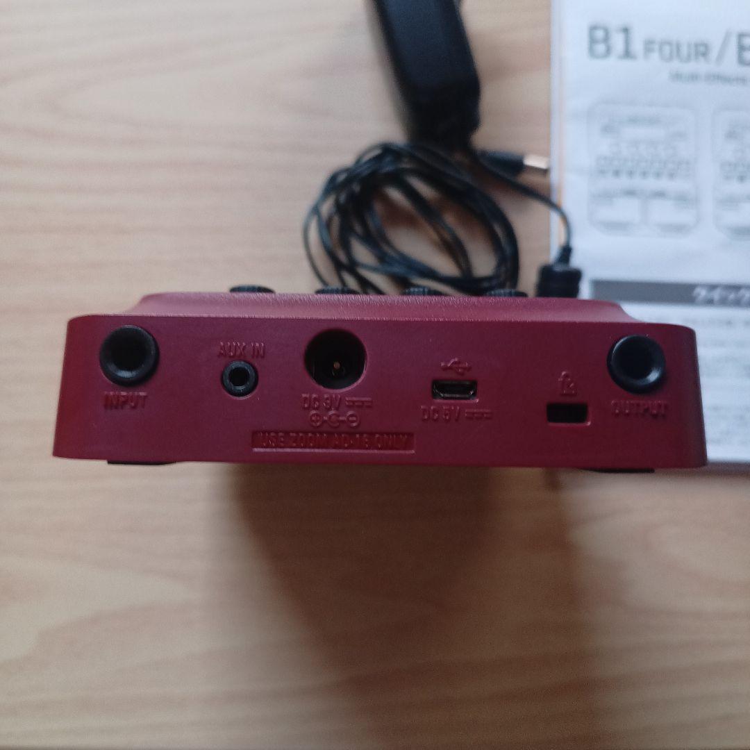美品 ZOOM ベース マルチエフェクター B1 FOUR+ACアダプター