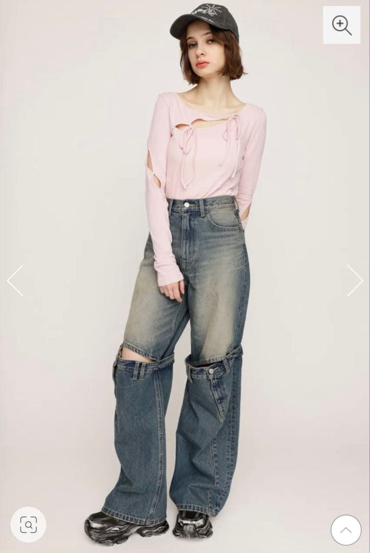 SLY J／W KNEE DENIM パンツ