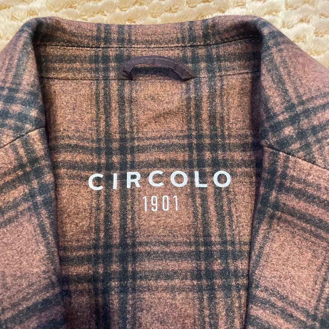 CIRCOLO 1901 ブラウンチェック テーラードジャケット