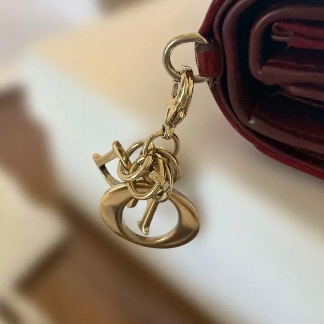 ChristianDior ロータスウォレット カナージュ パテント 財布 美品