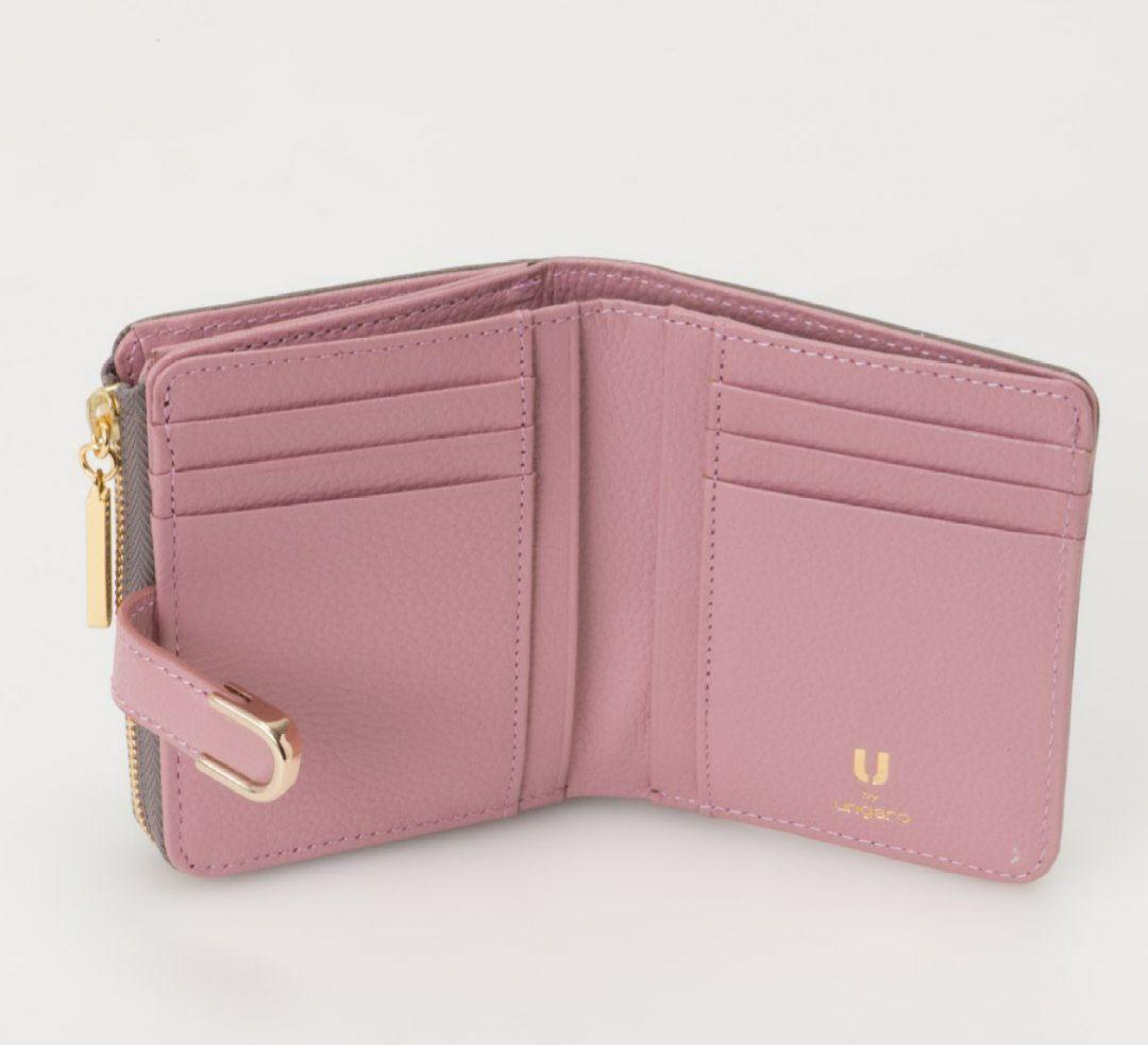 新品★U by ungaro シルヴィー L字ファスナー折り財布