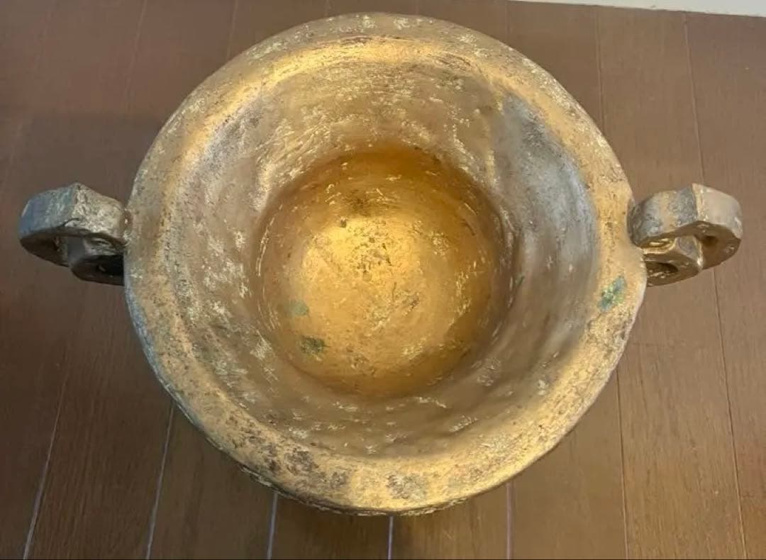 アンティーク 金 黄金 置き物 花瓶 プランター 水瓶