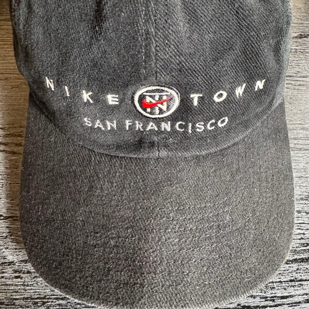 た*る様 激レア 90s NIKE TOWN ナイキ 刺繍 6パネル CAP
