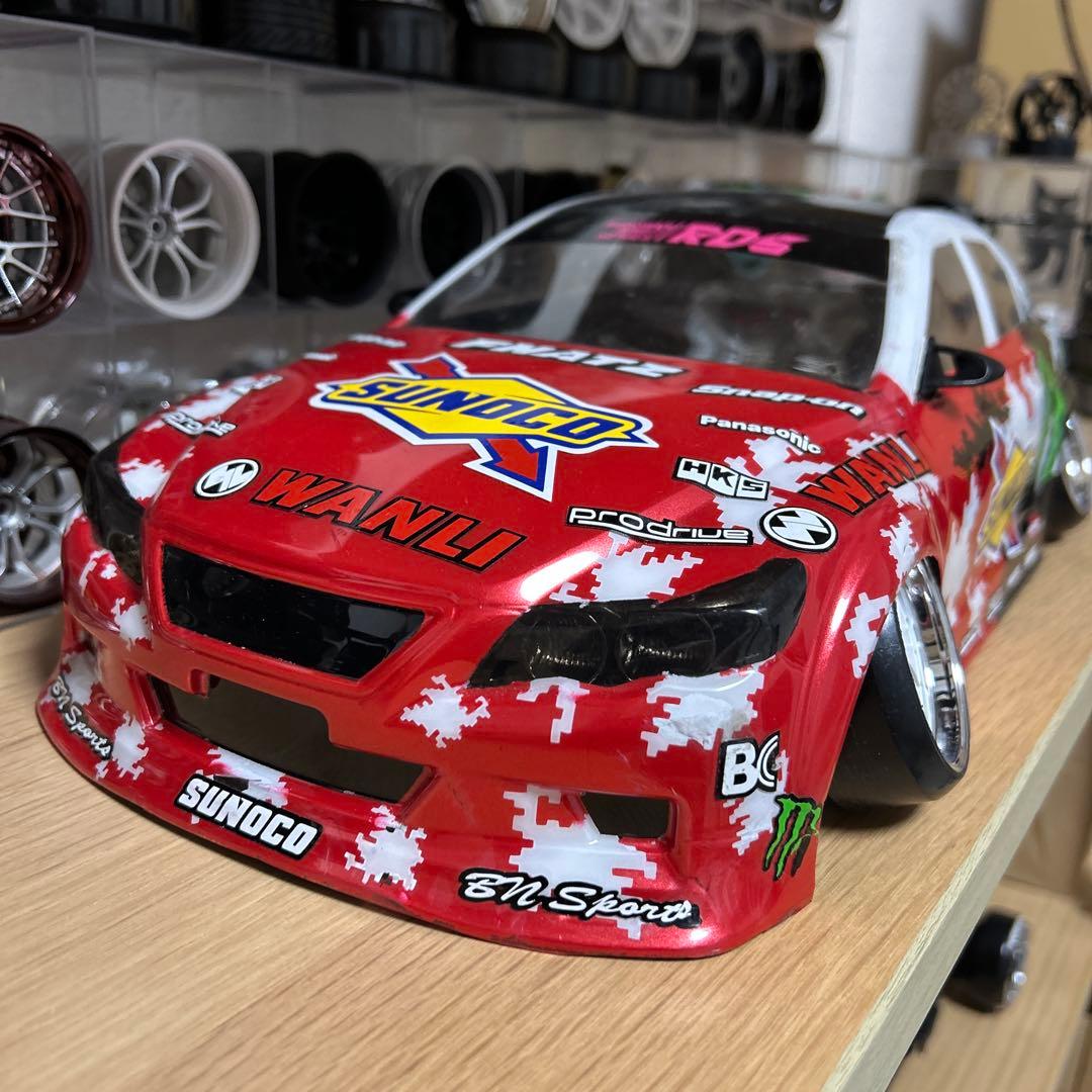ドリフトラジコンボディ　マークXFFRレプリカ