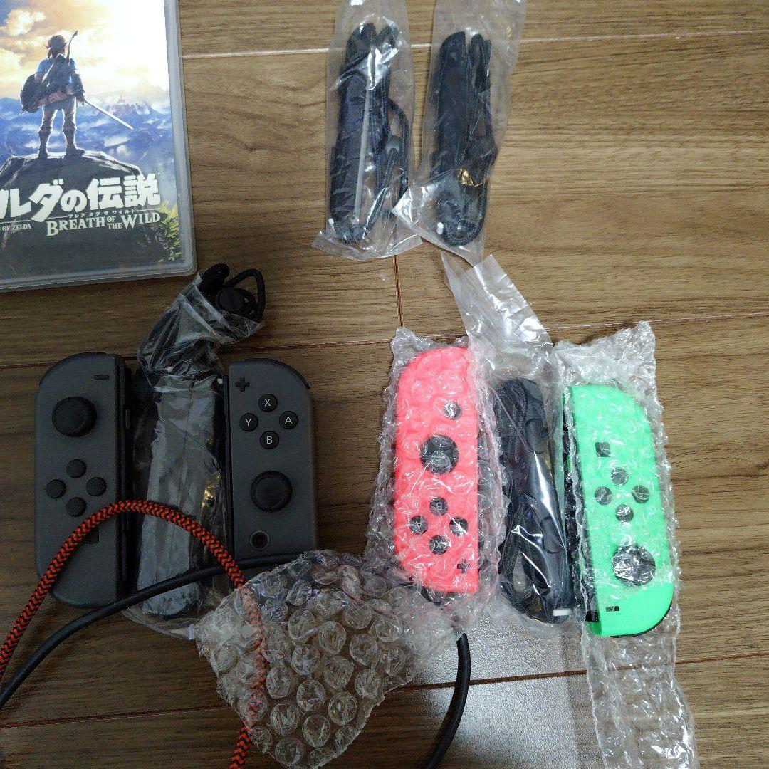 【動作確認済】Nintendo Switch 本体 ゲームソフト5本付き