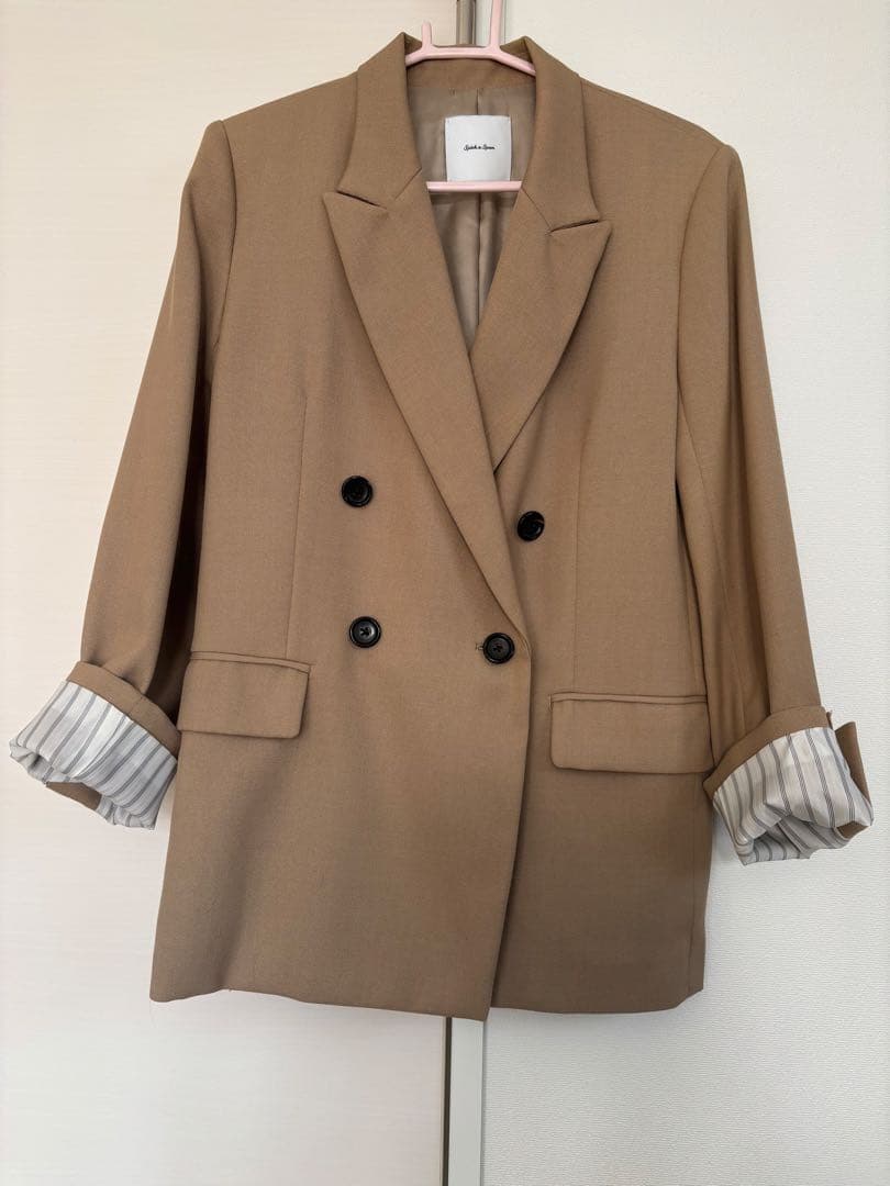 【美品】Spick & Span ライトダブルブレストジャケット