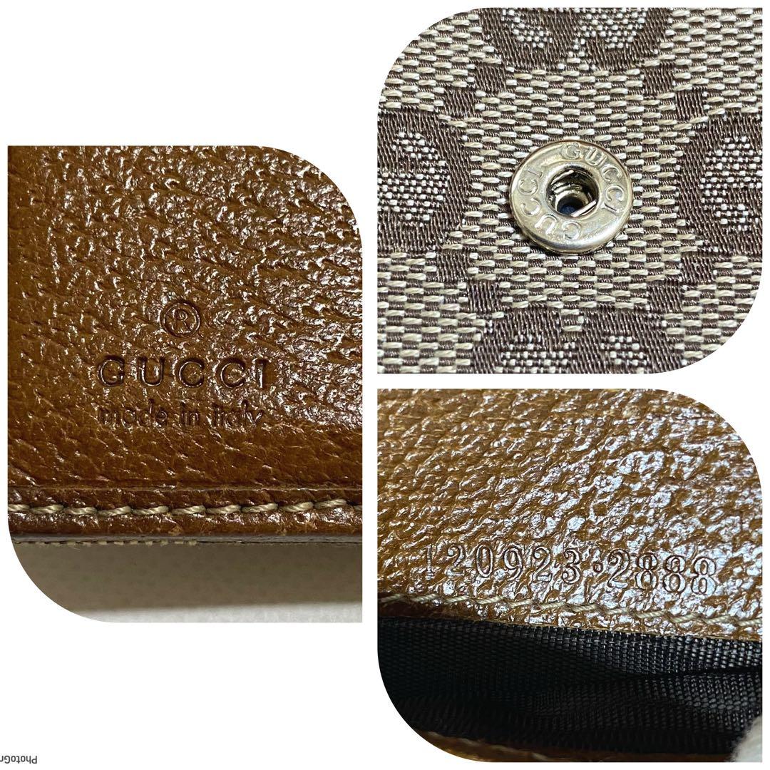 GUCCI＊グッチ＊折財布＊ライトブラウン✨