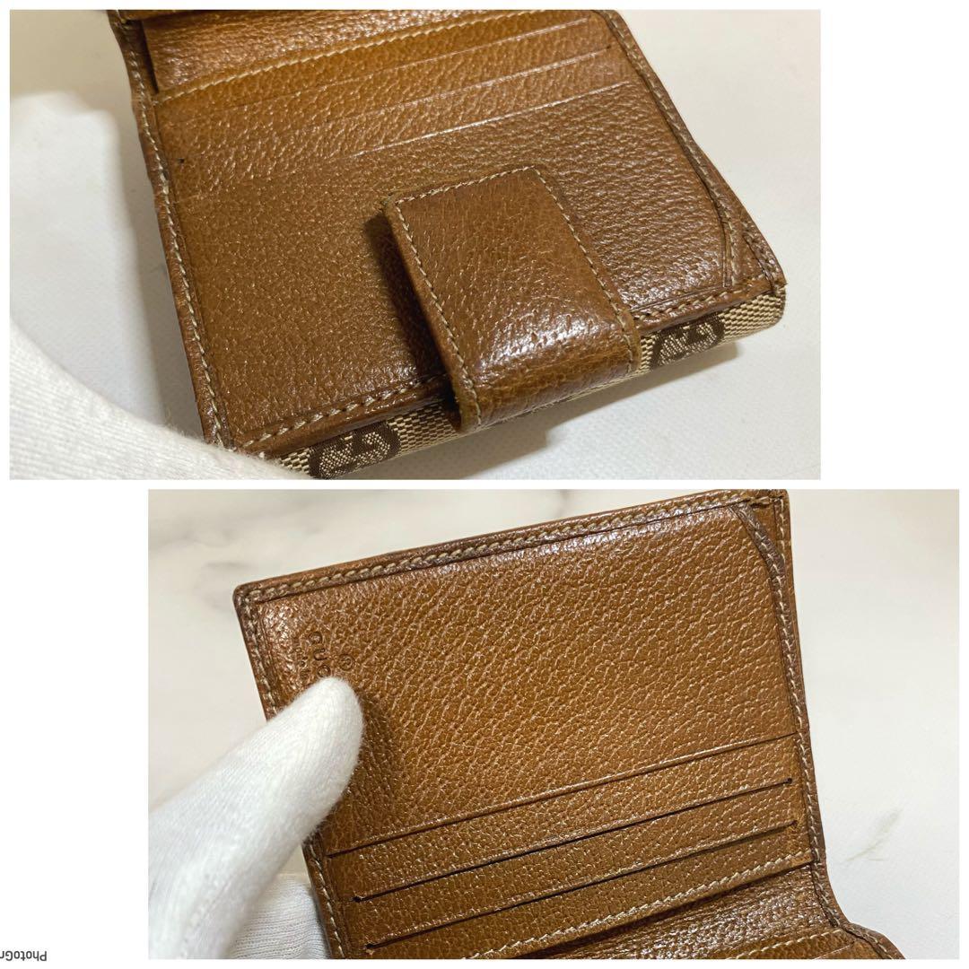 GUCCI＊グッチ＊折財布＊ライトブラウン✨