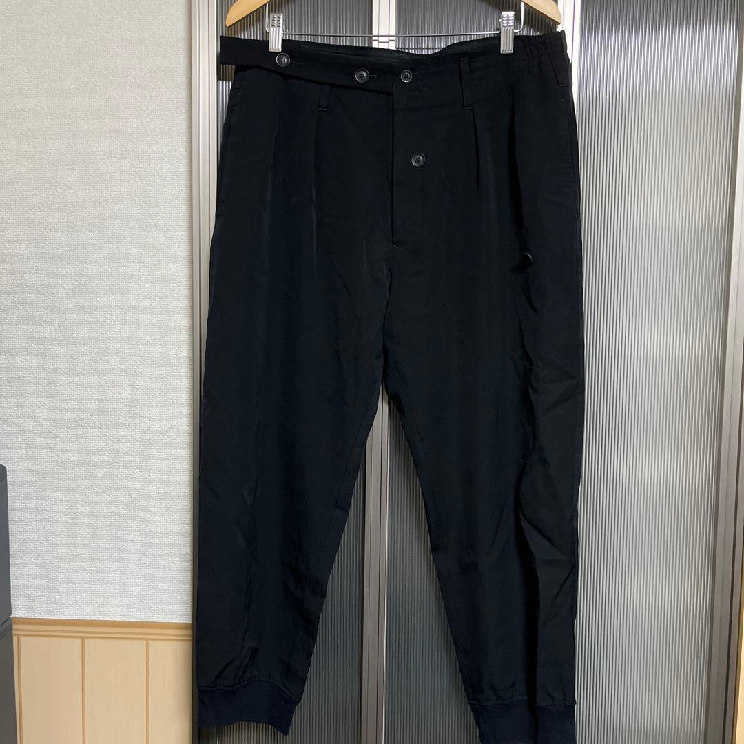 Yohji Yamamoto POUR HOMME テープ付き裾リブPT 2