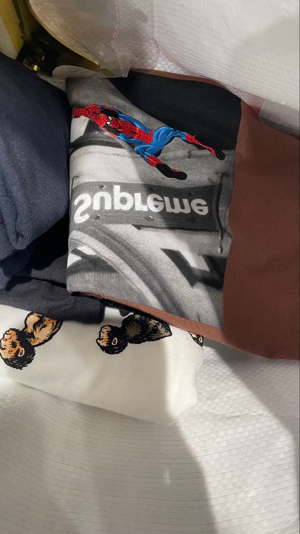 トップス Supreme Arabic Box Logo Tee M Navy