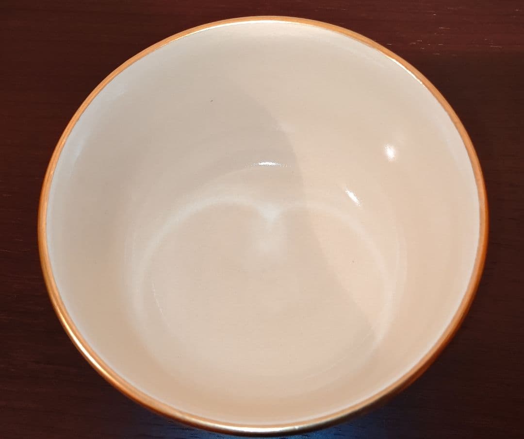 暁山造　菊　抹茶茶碗 　木箱付 　秋