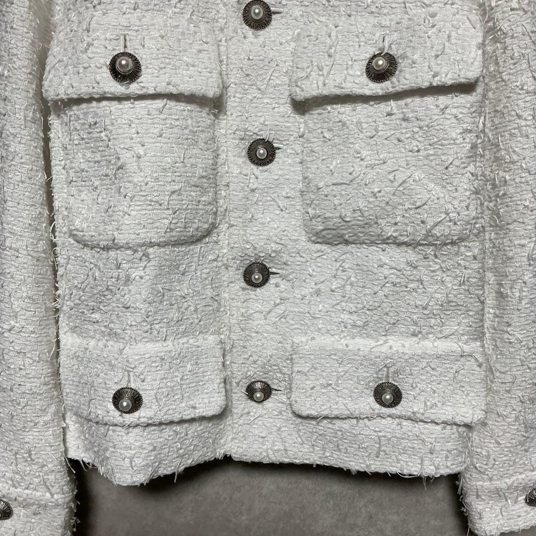 【美品】MADISONBLUE 　ツイード SHORT JK LINTON