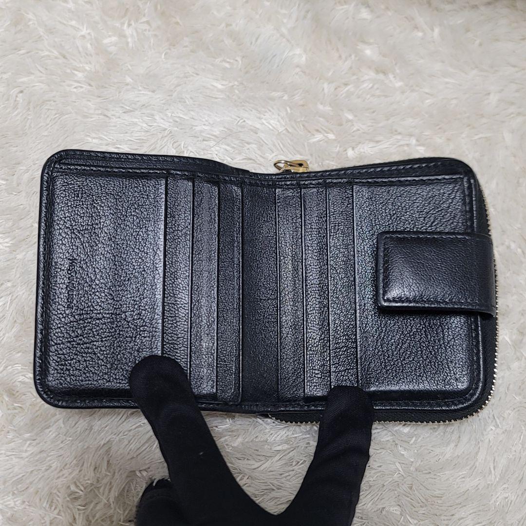 YVES SAINT LAURENT カサンドラ コンパクト ジップ 箱付き