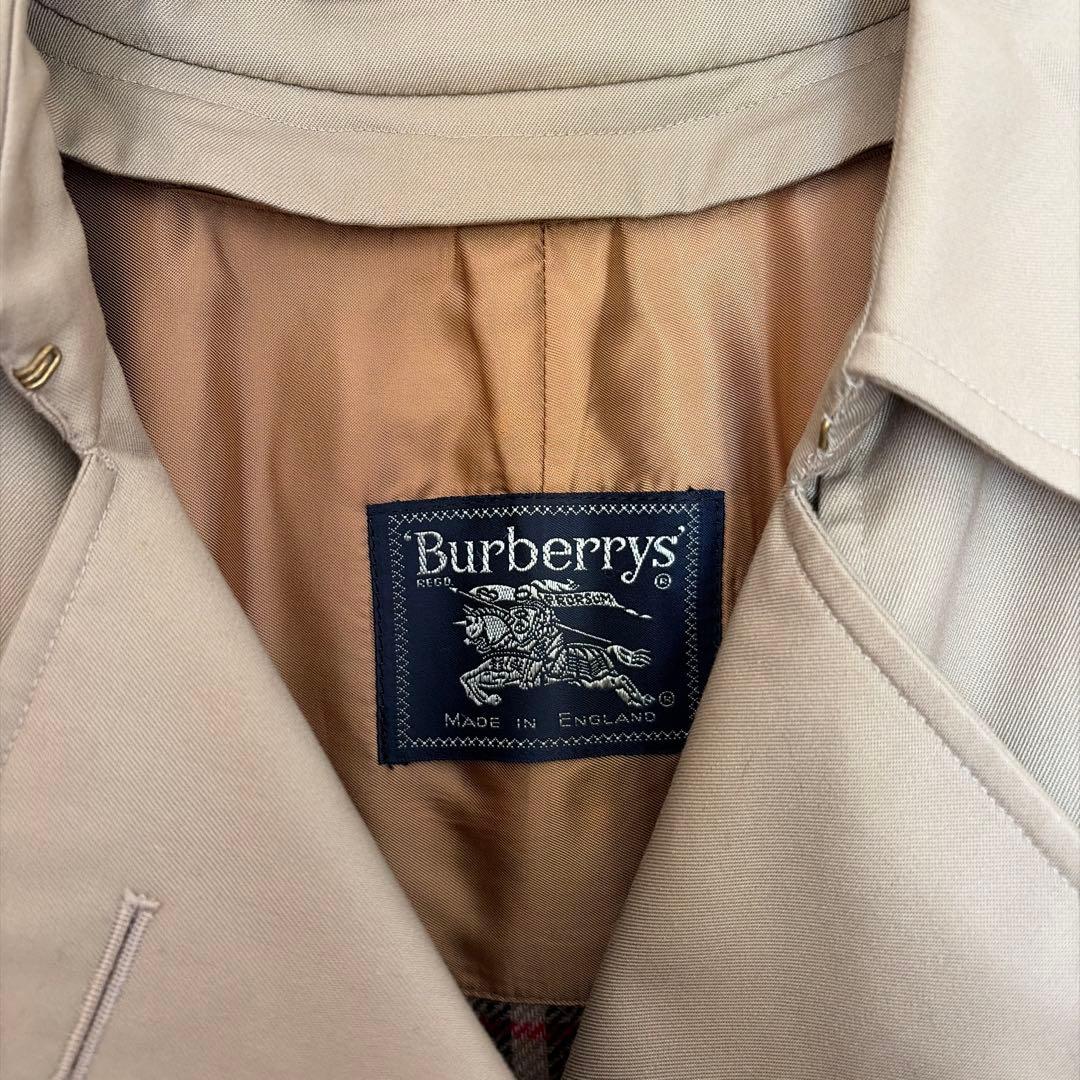 美品 Burberrys 英国製 トレンチ 10P 旧ロゴ