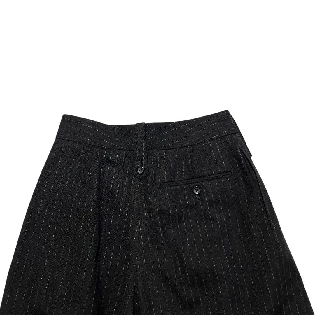 極美品 マーガレットハウエル ワイド キュロットパンツ ストライプ 日本製