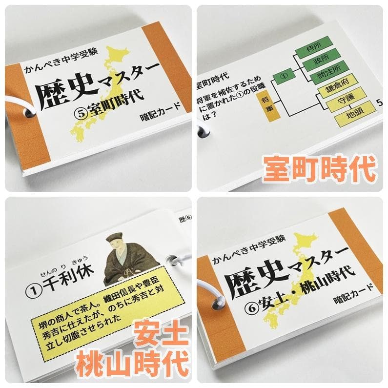歴史マスター①～⑪　社会　歴史の基本から応用　中学受験・高校受験対策【086】
