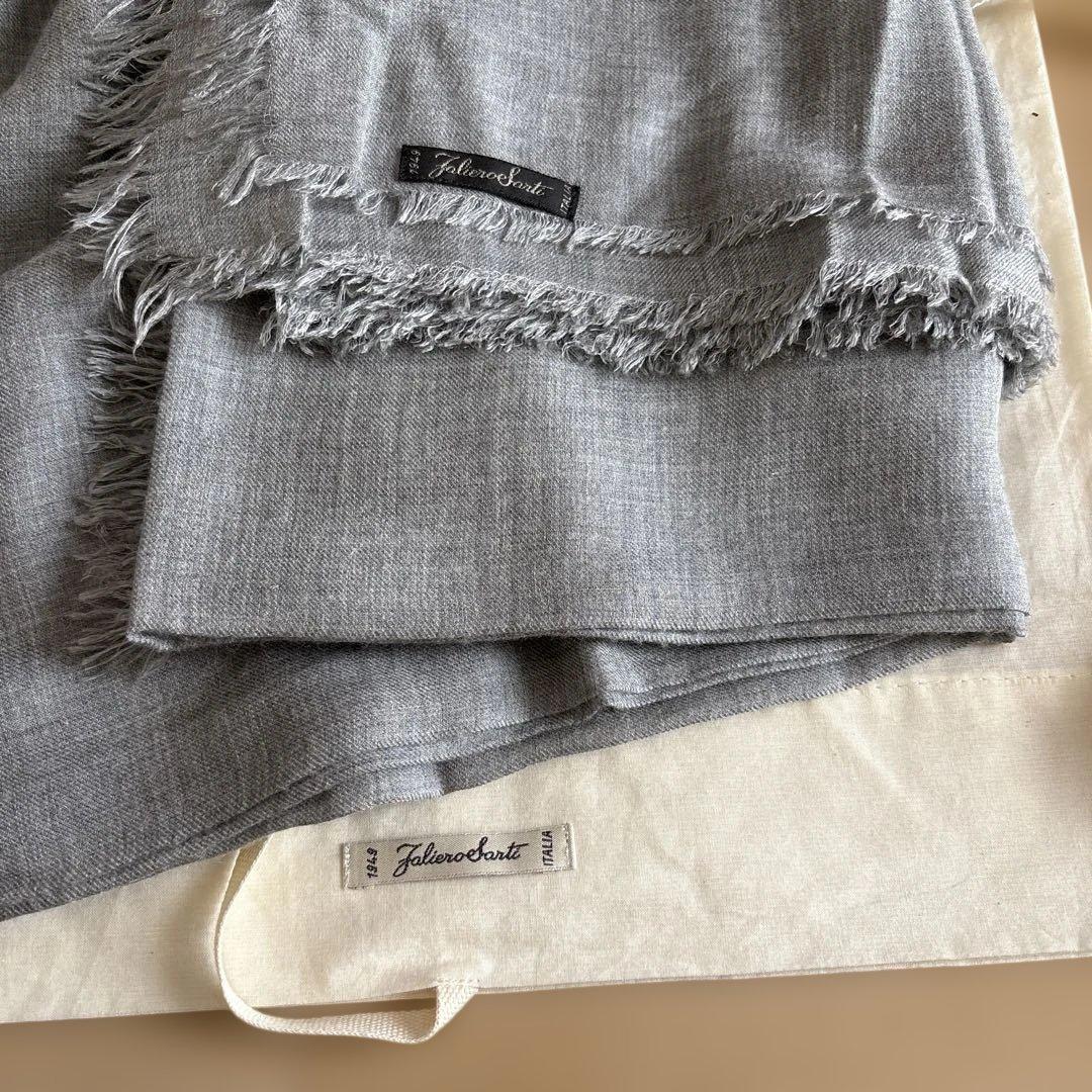 【底値】Faliero Sarti グレー ストール 大判