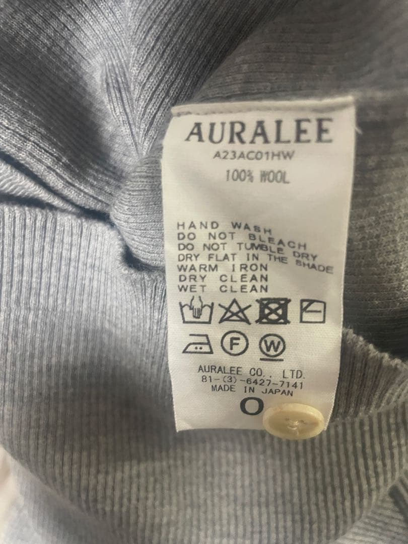 AURALEE クロップドカーディガン　サイズ0