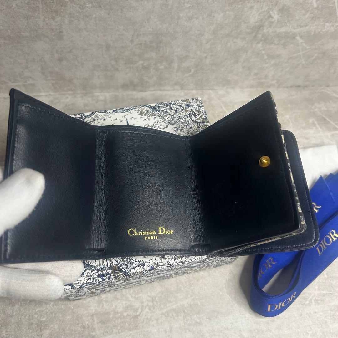 人気✨クリスチャンディオール キャンバス ロゴ 三つ折り財布